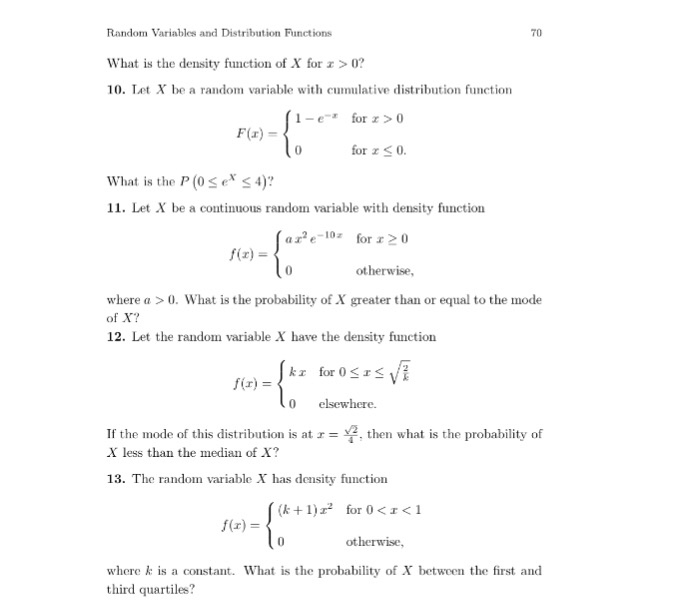 Solved 3.5. Review Exercises 1-Let the random variable X | Chegg.com