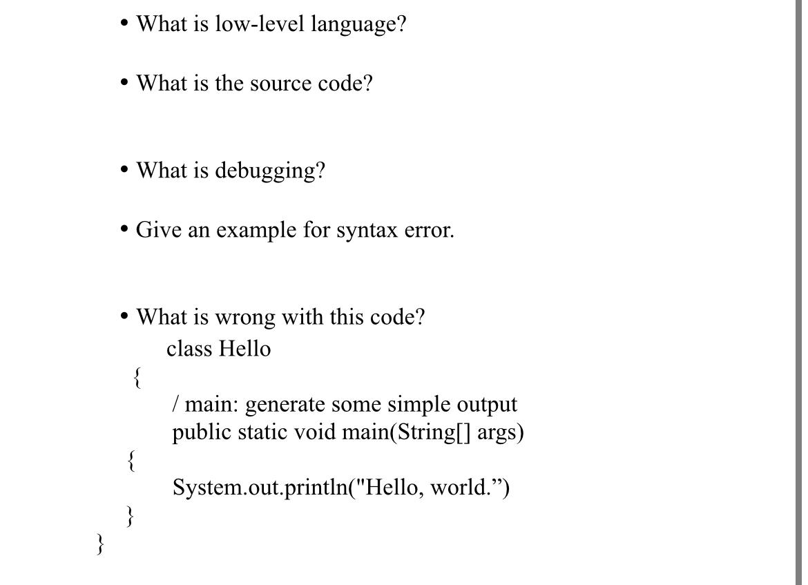 Solved • What is low-level language? . What is the source | Chegg.com