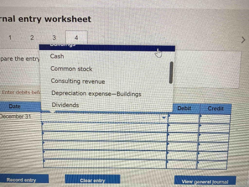 nal entry worksheet