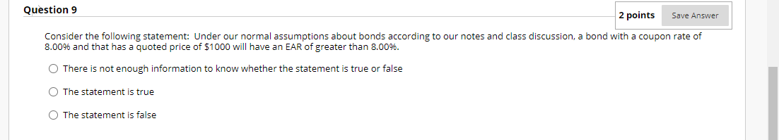 Solved Question 9 2 points Save Answer Consider the | Chegg.com
