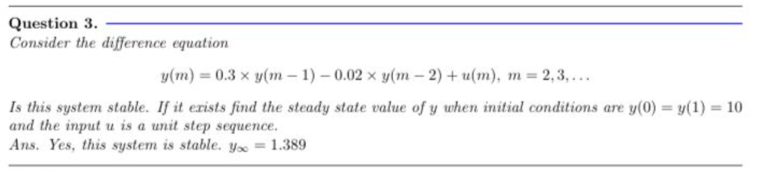 Solved Consider the difference equation | Chegg.com