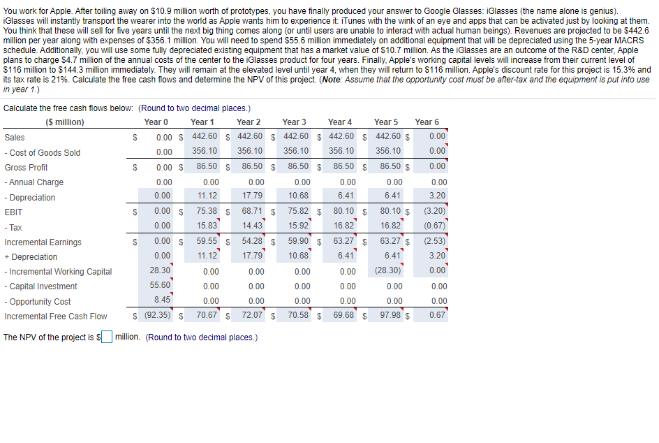 Solved You work for Apple. After toiling away on 10.9