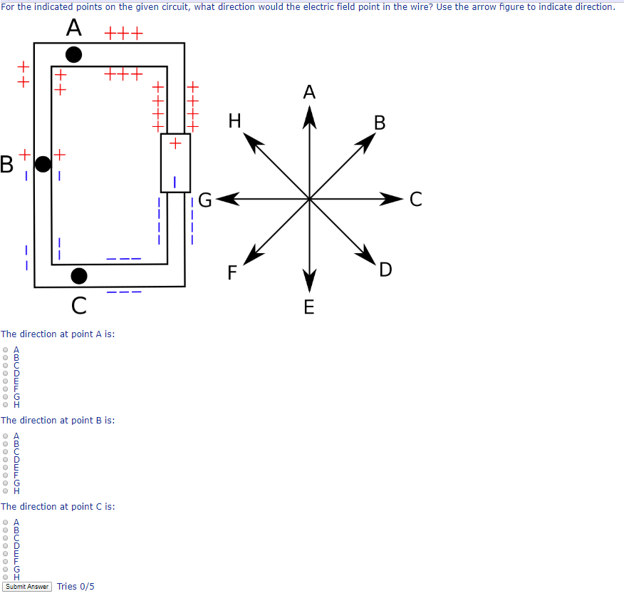 Solved For The Indicated Points On The Given Circuit What 