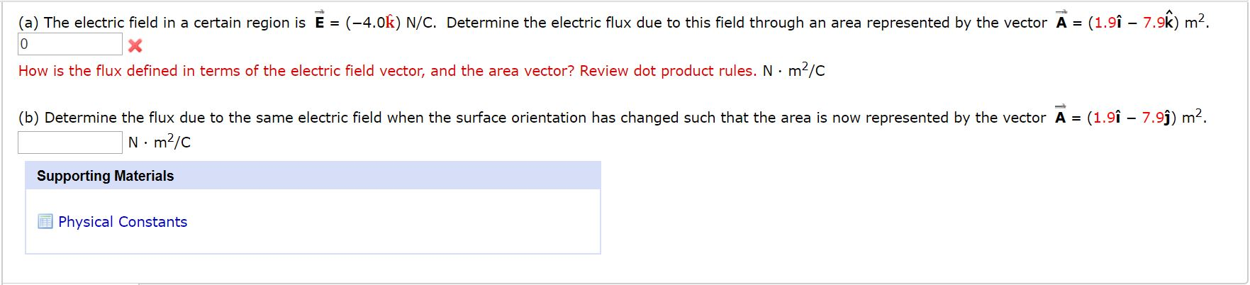 Solved (a) The electric field in a certain region is E = | Chegg.com