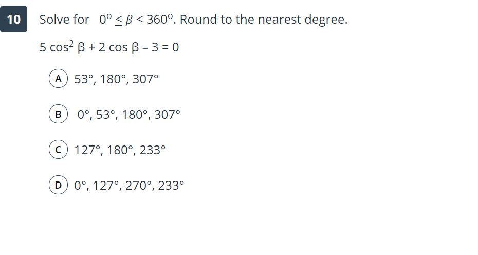 Solved 10 Solve for 0° | Chegg.com