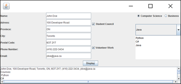 Solved Write A Java Application Using JavaFx Which Allows | Chegg.com