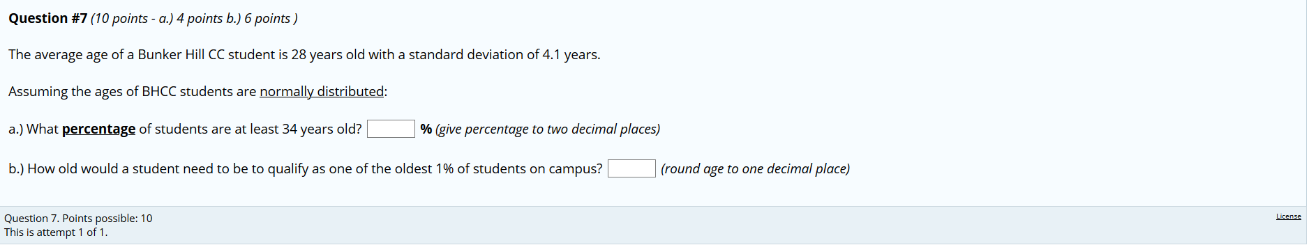 Solved Question #7 (10 points - a.) 4 points b.) 6 points) | Chegg.com