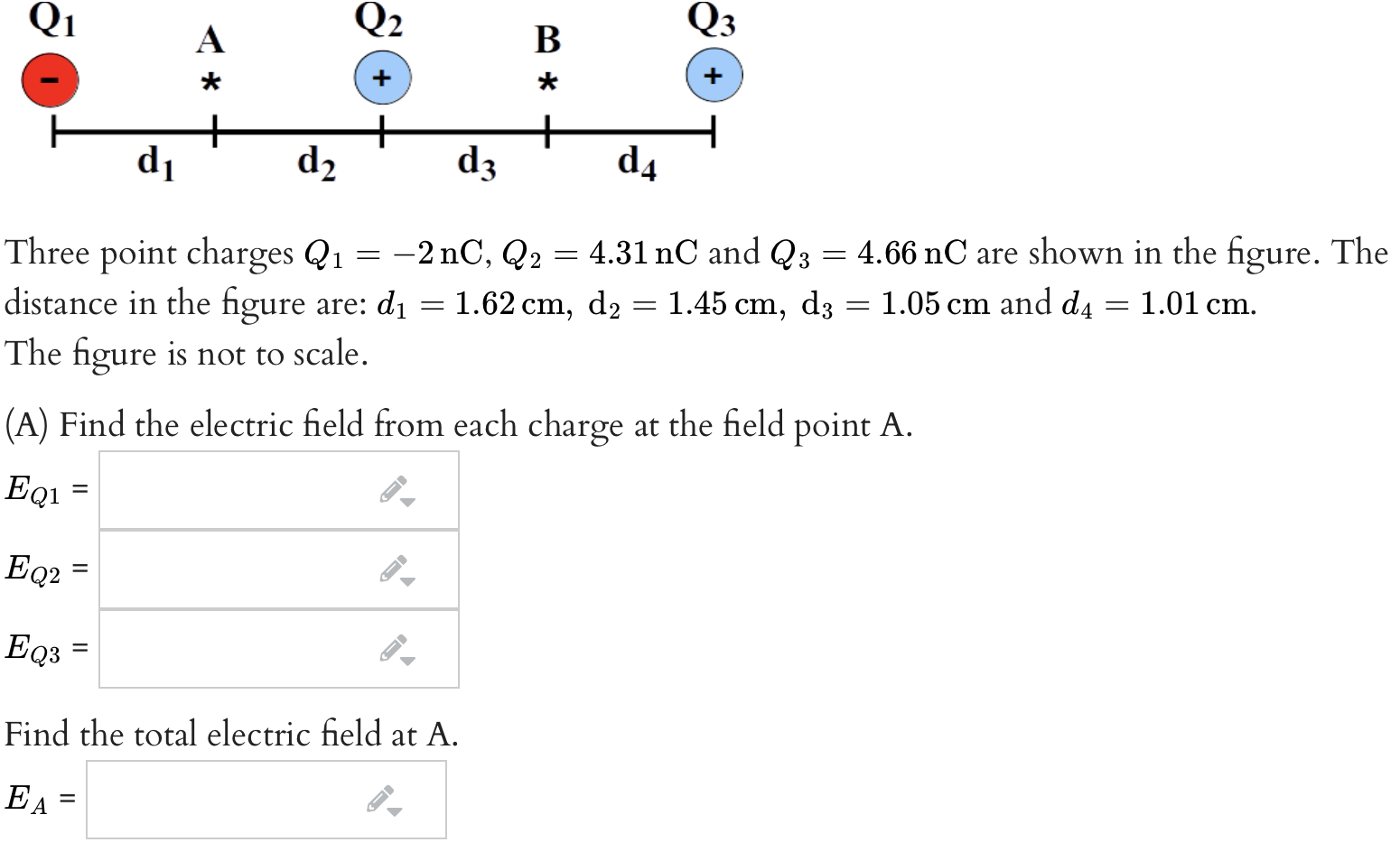 Q199 Q199 Q199 A B * * + di d199 dz 199 199.19 cm, Three point  Chegg.com