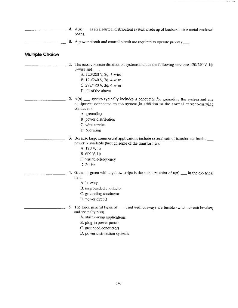 Solved Review Questions and Activities 12 industrial Power | Chegg.com