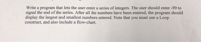 Solved Write a program that lets the user enter a series of | Chegg.com