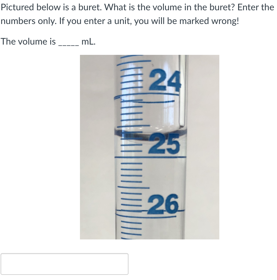 Solved Pictured below is a graduated cylinder. What is the | Chegg.com