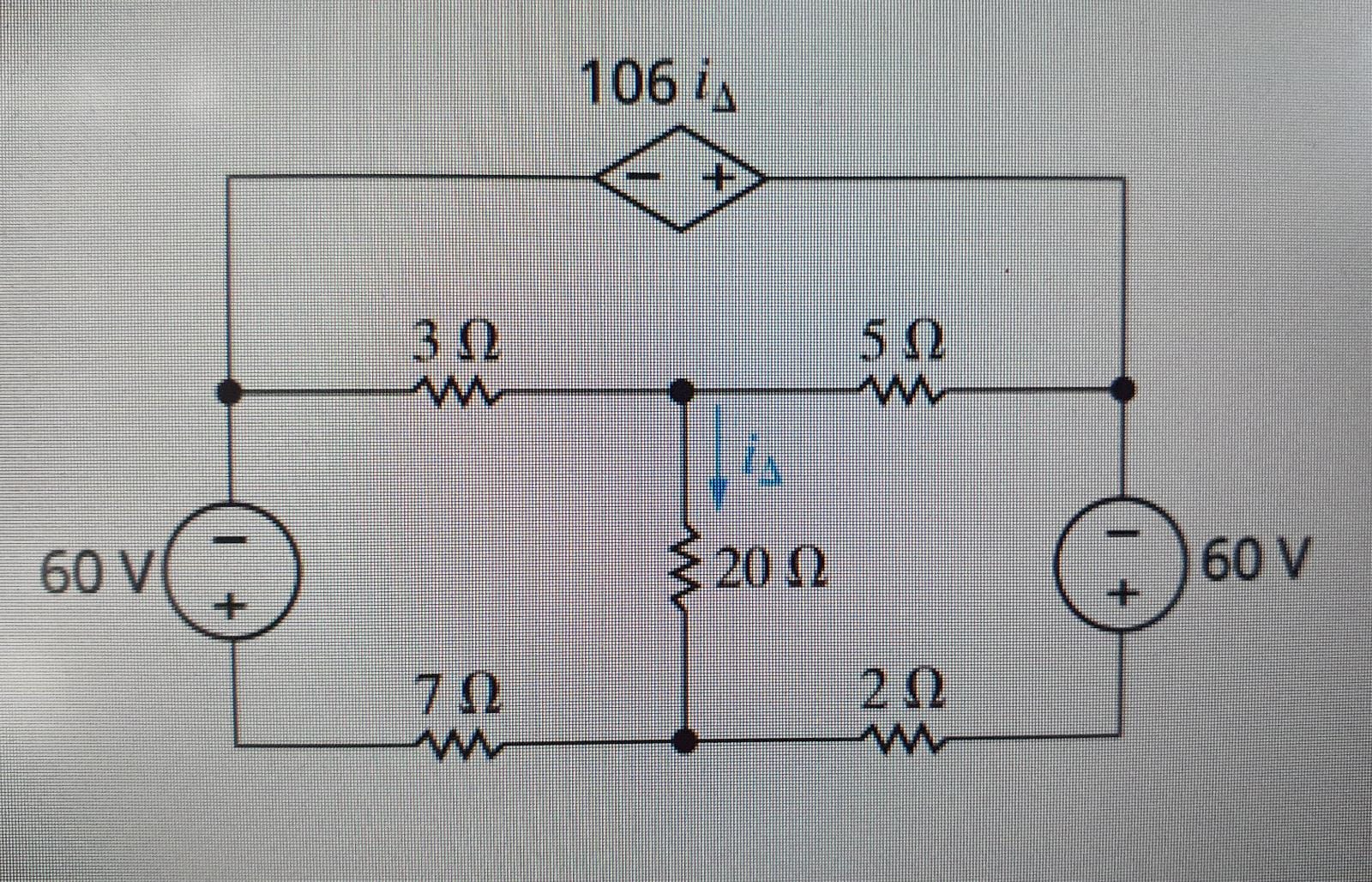 Solved Using the network current (mesh current method) | Chegg.com