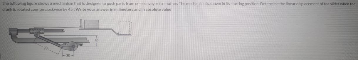 Solved The following figure shows a mechanism that is | Chegg.com