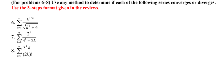 Solved (For problems 6–8) Use any method to determine if | Chegg.com