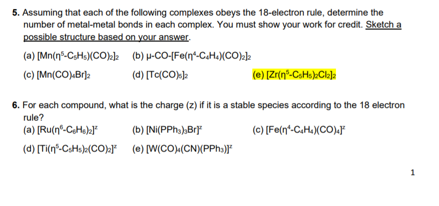 Solved 5 Assuming That Each Of The Following Complexes