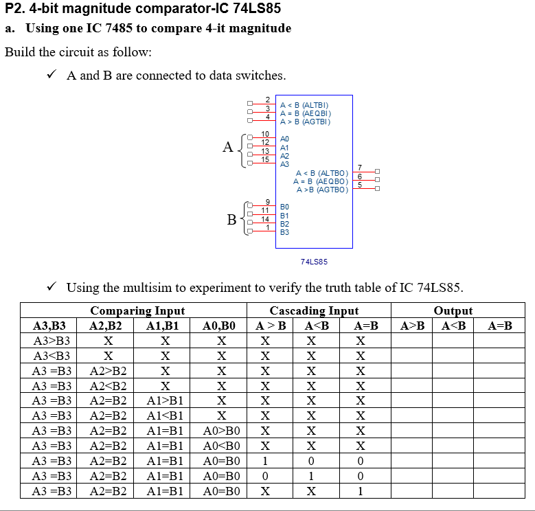 74LS85 Comparator Pinout, Examples, Applications Datasheet, 49% OFF