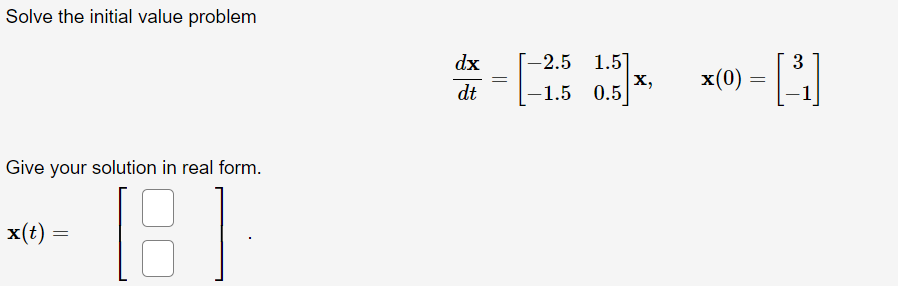 Solved Solve the initial value problem | Chegg.com
