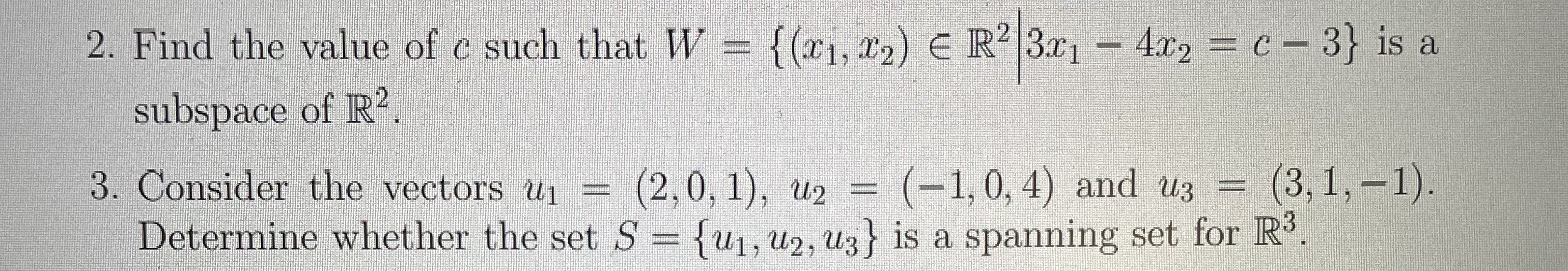 Solved 2. Find the value of \\( c \\) such that \\( | Chegg.com