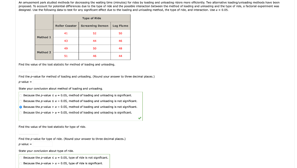 Solved An Amusement Park Studied Methods For Decreasi vrogue.co
