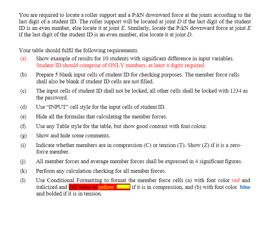 Problem 1 You are required to build a table to | Chegg.com