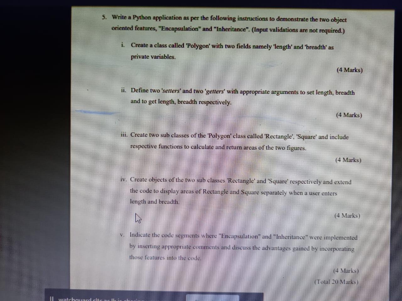 Solved 5. Write a Python application as per the following | Chegg.com