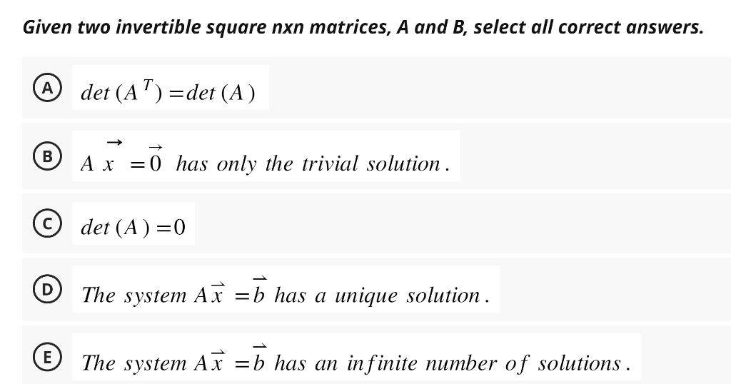 Solved Pick all the answers that apply. It can be only one | Chegg.com