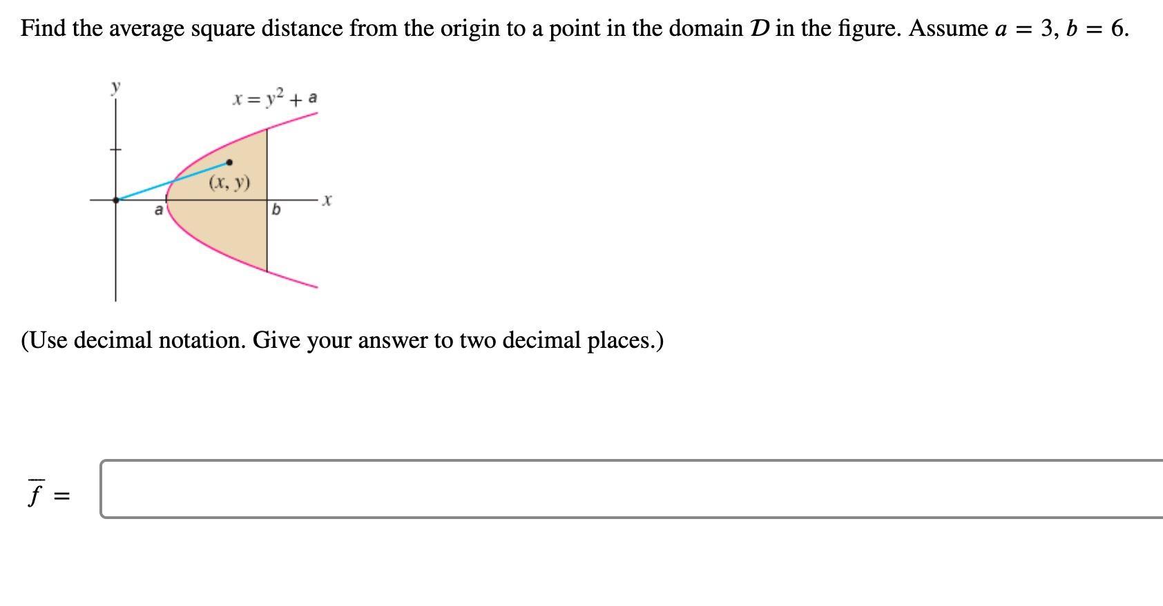 Solved Find the average square distance from the origin to a | Chegg.com