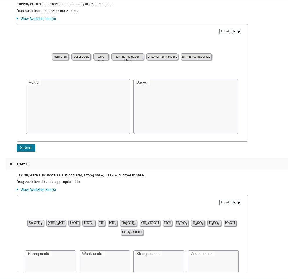 solved-classify-each-of-the-following-as-a-property-of-acids-chegg