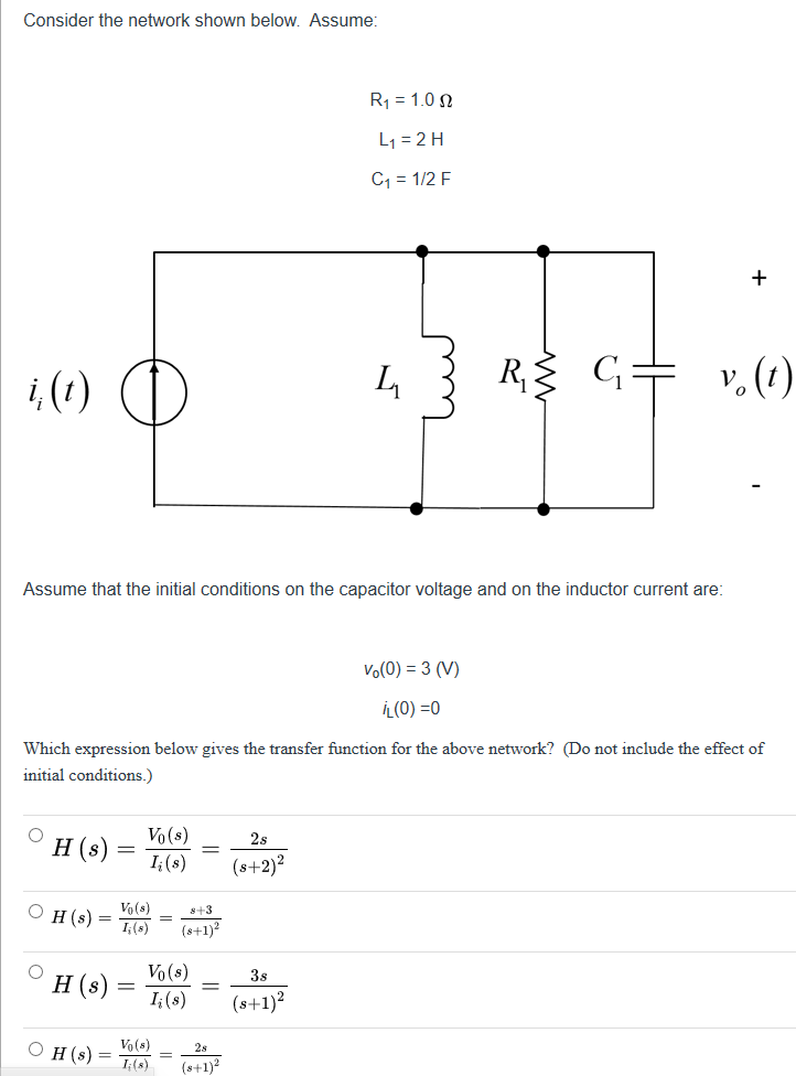Solved Consider the network shown below. Assume R1 = 1.012 | Chegg.com