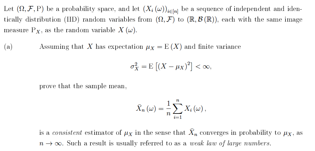 Solved Let (Ω,F,P) Be A Probability Space, And Let | Chegg.com