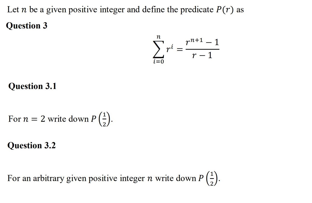 Solved Let N Be A Given Positive Integer And Define The P Chegg Com