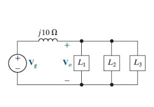 Solved The three parallel loads in the circuit shown in | Chegg.com