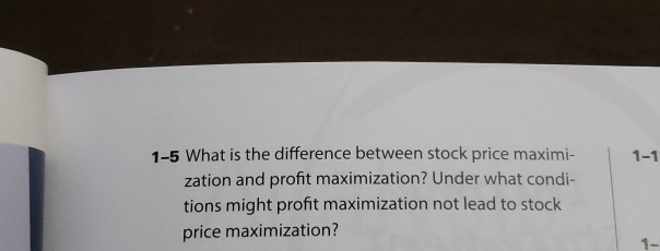 Can Of Stock Difference Between Stock Price Maximization And Profit Maximization Oxford International School