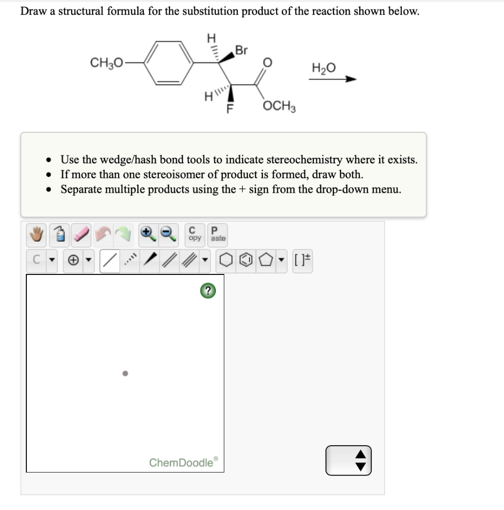 Solved Draw A Structural Formula For The Substitution | Chegg.com