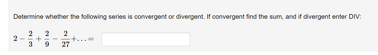 Solved Determine whether the following series is convergent | Chegg.com