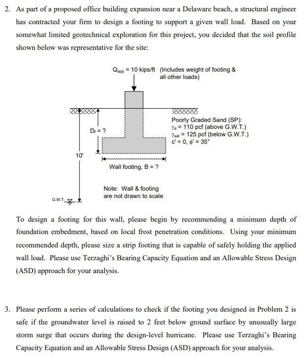 Solved 2. As part of a proposed office building expansion | Chegg.com