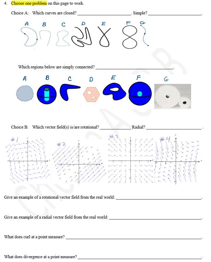 Solved 4. Choose one problem on this page to work. Choice A: | Chegg.com