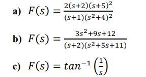 Solved Find the corresponding time function for each of the | Chegg.com