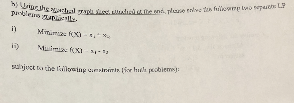 Solved b) Using the attached attach graph sheet attached at | Chegg.com