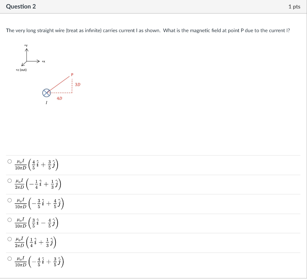 Solved Question 1 1 Pts What Is The Direction Of Uxĭ And Chegg Com