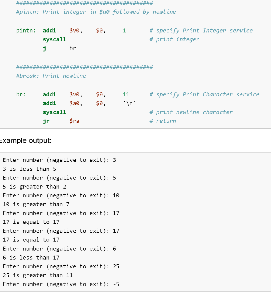 Solved 2. Create a loop in Mips that asks the user to input | Chegg.com