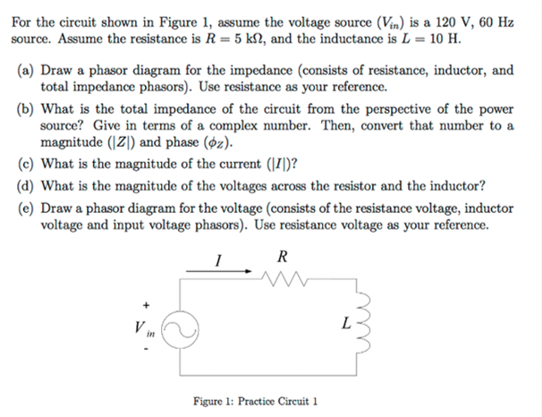 Solved For the circuit shown in Figure 1, assume the voltage | Chegg.com