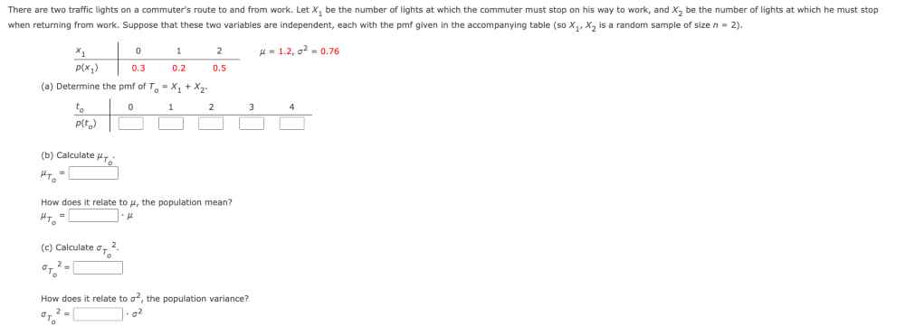 Solved returning from work. Suppose that these twa variables | Chegg.com