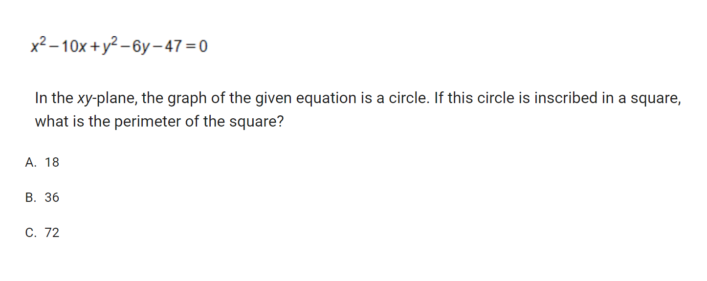 Solved The correct answer is C (72), but how do you come to | Chegg.com