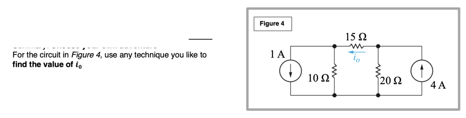 Solved Figure 4 15 22 1A For the circuit in Figure 4, use | Chegg.com