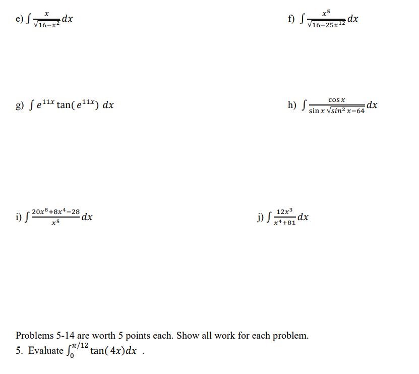 calculus homework questions