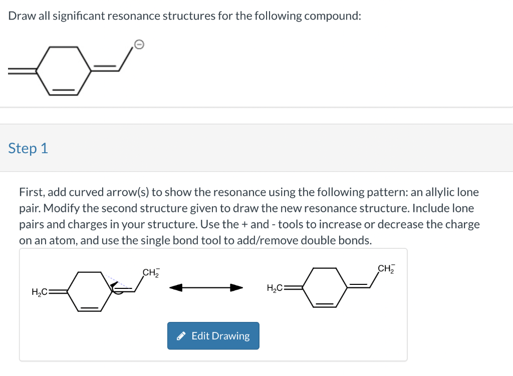 Solved Draw all significant resonance structures for the