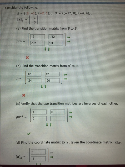 Solved Consider The Following. (a) Find The Transition | Chegg.com