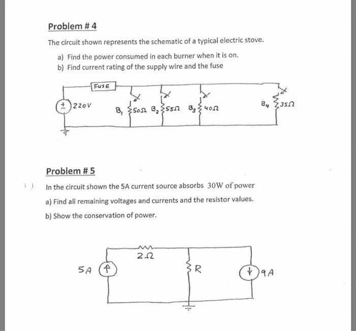 Solved Problem #4 The circuit shown represents the schematic | Chegg.com