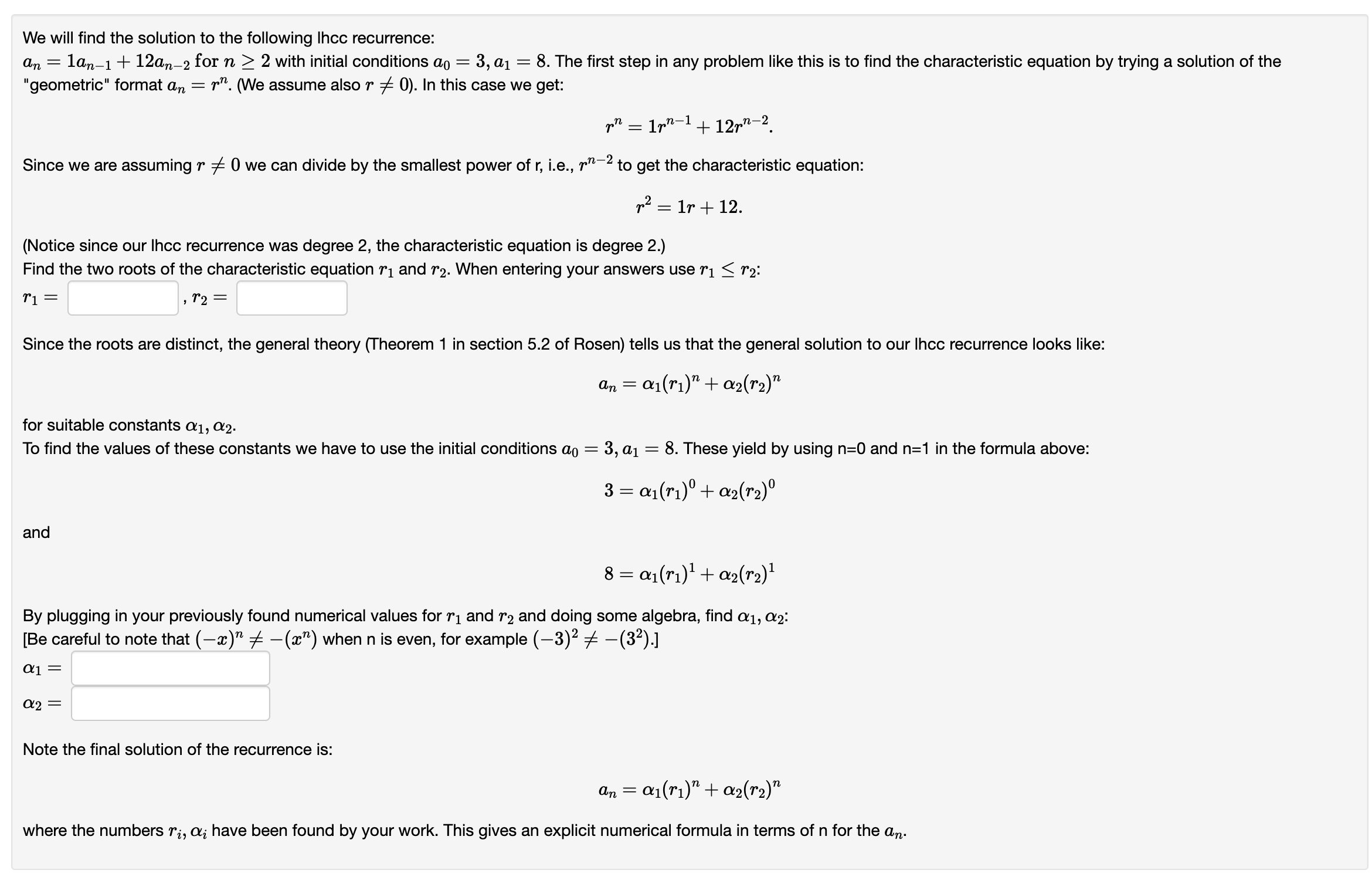 Solved We will find the solution to the following Ihcc | Chegg.com